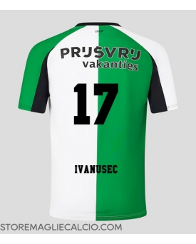 Feyenoord Luka Ivanusec #17 Maglia Gara Terza Repliche 2024-25 Maniche Corte